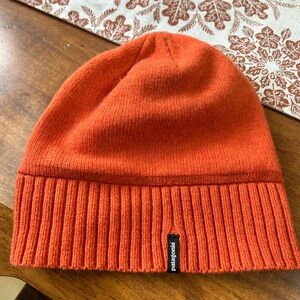 Patagonia Orange Knit Beanie